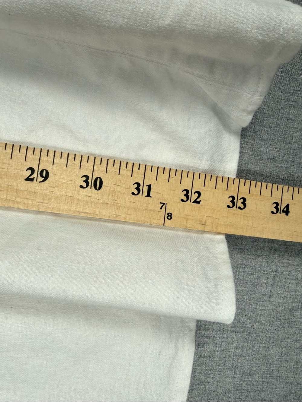 Banana Republic White Linen Blend Midi Skirt Coastal Minimalist 8 - Picture 5 of 12